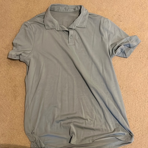 Lululemon collared shirt very few times worn! Light blue - Picture 1 of 3